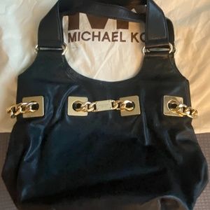 Authentic Michael Kors Black Leather Hobo